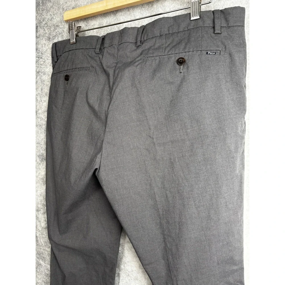 Polo Ralph Lauren Men's Gray Slim Fit Flat Front Dress Pants Size 36x30